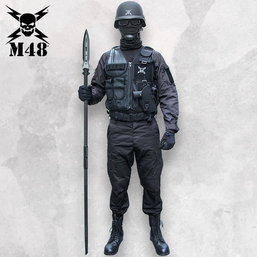 M48 Magnum Spear | 65 1/2" Overall Length | 10 3/4" Stainless Steel Blade | Breaks Down for Transport | Includes Vortec Sheath