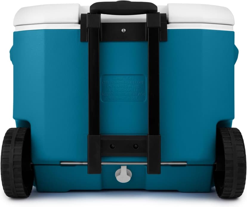 Coleman 60qt Wheeled Cooler, Insulated Portable Chiller with Ice Retention, Made in USA
