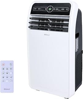 Shinco 10,000 BTU Portable Air Conditioner, Portable AC Unit with Built-in Cool, Dehumidifier & Fan Modes for Room up to 300 sq.ft, RC, 24 Hour Timer, Window Kit