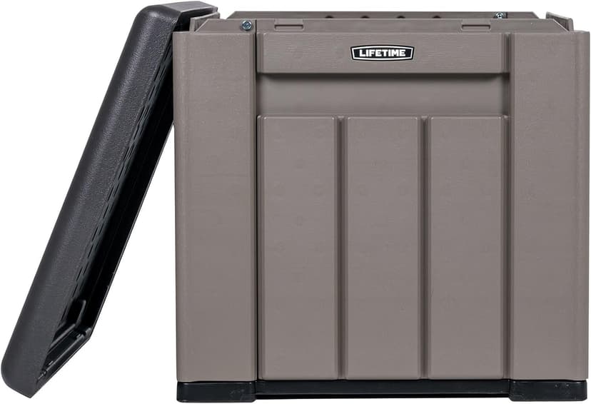 Lifetime Outdoor Storage Cube Deck Box for Patio Furniture Cushions, Toys, Garden Tools, Pool Accessories, 25 Gallon