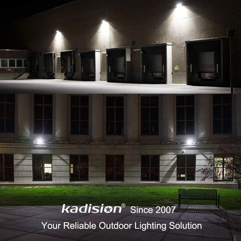 LED Flood Light Outdoor 50W, 6500LM (200W HPS/MH Equiv.) 5000K Daylight, Waterproof Knuckle Mount LED Outdoor Flood Lights for Garden Porch Yard, 100-277V ETL Listed