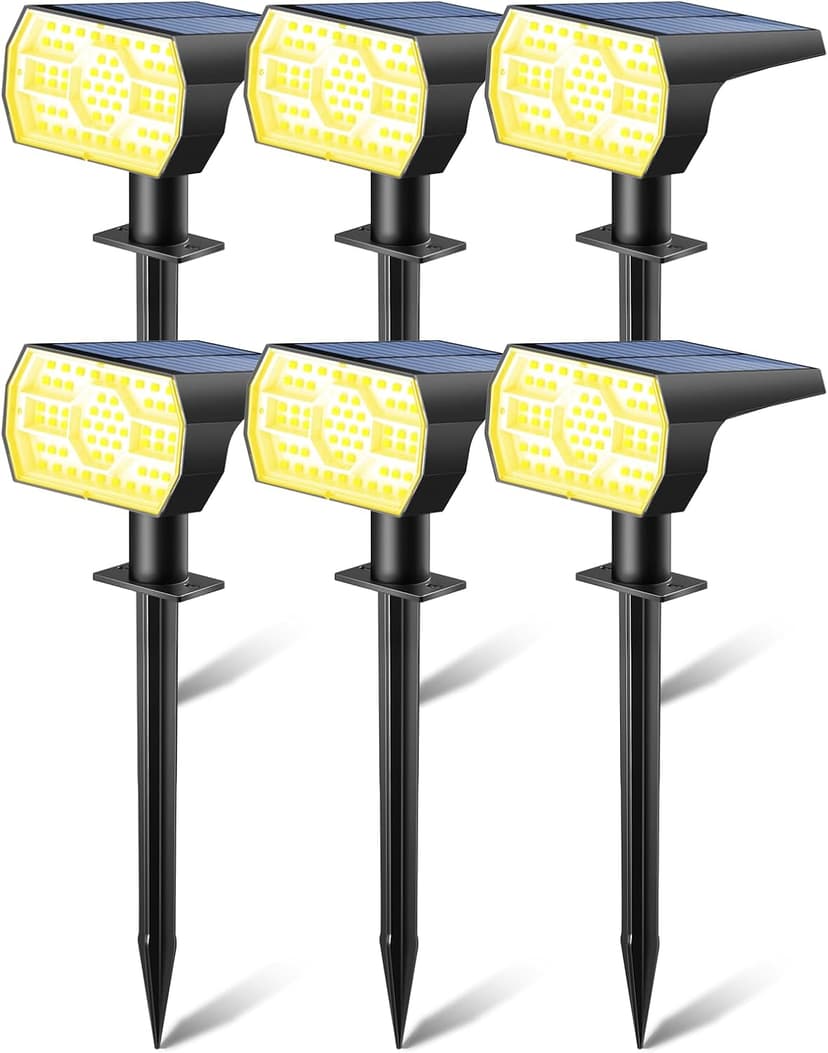 Kaxiida Solar Lights Outdoor Waterproof IP68, 3 Lighting Models Solar Powered Spot Lights Outdoor, 56LED Light Dusk to Dawn for Yard Patio Garden Pathway Landscape Lighting