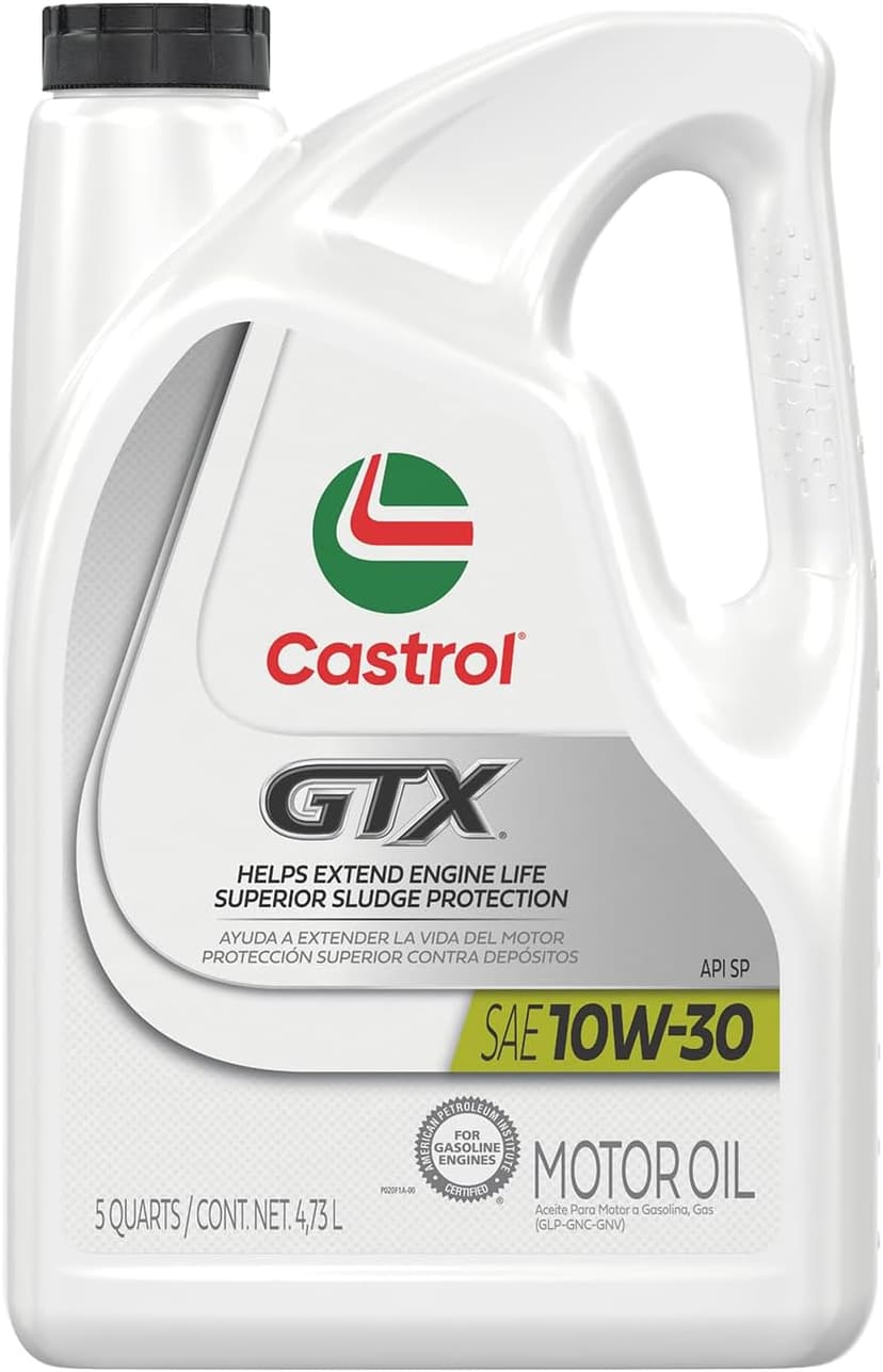 Castrol GTX 10W-30 Conventional Motor Oil, 5 Quarts