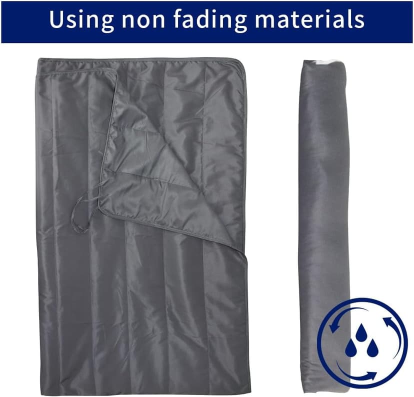 Outdoor Portable Hammock Pad, 2 Person Replacement Polyester Hammock Pad and Pillow Set, 77 X 55Inch Fits 55 Inch Large Hammock, Dark Gray