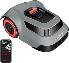 MGC500 Robot Lawn Mower with 393ft Boundary Wires for 0.12 Acre (1/8 Acre), 45% Slope, 70Min Runtime, Auto Recharge, Automatic Robotic Lawn Mower w/Precise Location & Breakpoint Detection