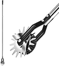Wheel Rotary Edger Lawn Tool, Sidewalk 66.7Inch Manual Lawn Edger, Grass Edge Trimmer, Adjustable Stainless Steel Handle with Cushion Grip，Soil, Garden and Yard Tool