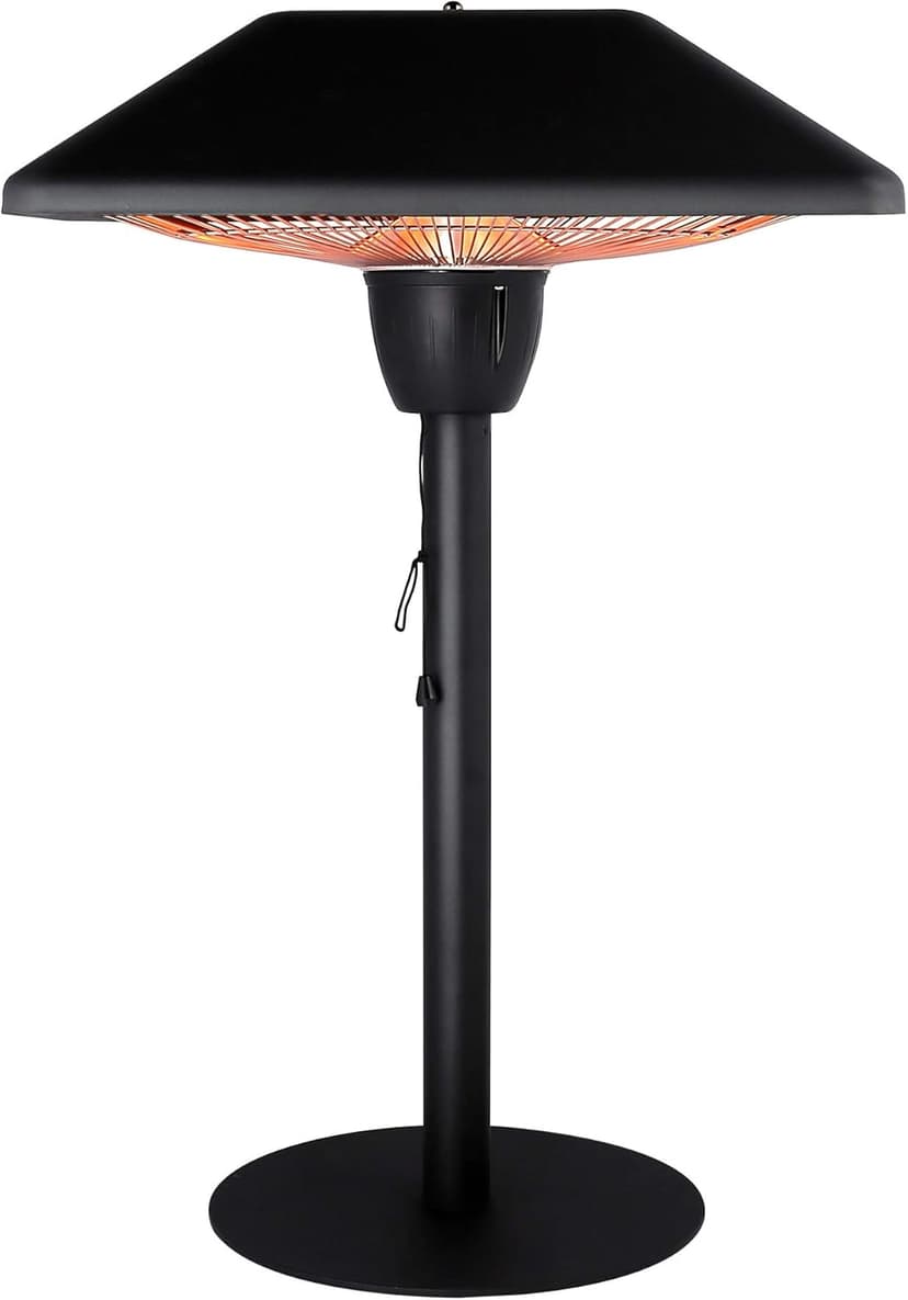 Star Patio Electric Patio Heater, Infrared Heaters, Tabletop Heater, Electric Outdoor Heaters, Outdoor Patio Heater, Classic Sandy Black, 1500W, STP1566-DT