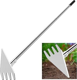Dual Headed Hoe Garden Tool, 29.5"-57.7" Adjustable Long Handle Hoe Garden Tool, Stainless Steel Hoe Cultivator Gardening Tool, for Gardening Planting, Weeding, Digging, Loosening Soil