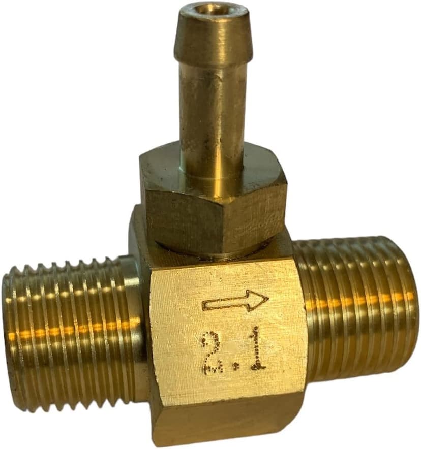 Kit Pressure Washer Chemical Detergent Soap Down Stream Injector 3-5 GPM 2.1 Orifice, Hose Filter & 3/8 NPT Size Quick Connects Various