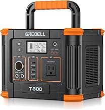 Portable Power Station 300W (Peak 600W), GRECELL 288Wh Solar Generator with 60W USB-C PD Output, 110V Pure Sine Wave AC Outlet Backup Lithium Battery for Outdoors Camping Travel Hunting Home Blackout