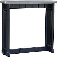 Single Bar Deep Grey Top & Black Base Ideal for Patio Hot Tub Area Backyard Durable WeatherResistant Design Easy Nohardware Assembly Proudly Made in USA