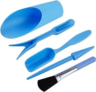 5 Pcs Mini Garden Tool Set Hand Tools Succulent Tools Transplanting Tools Set Succulent Care Plastic Kit Bonsai Potting Soil Indoor for Succulent Miniature Plant Gardening for Flower Planting