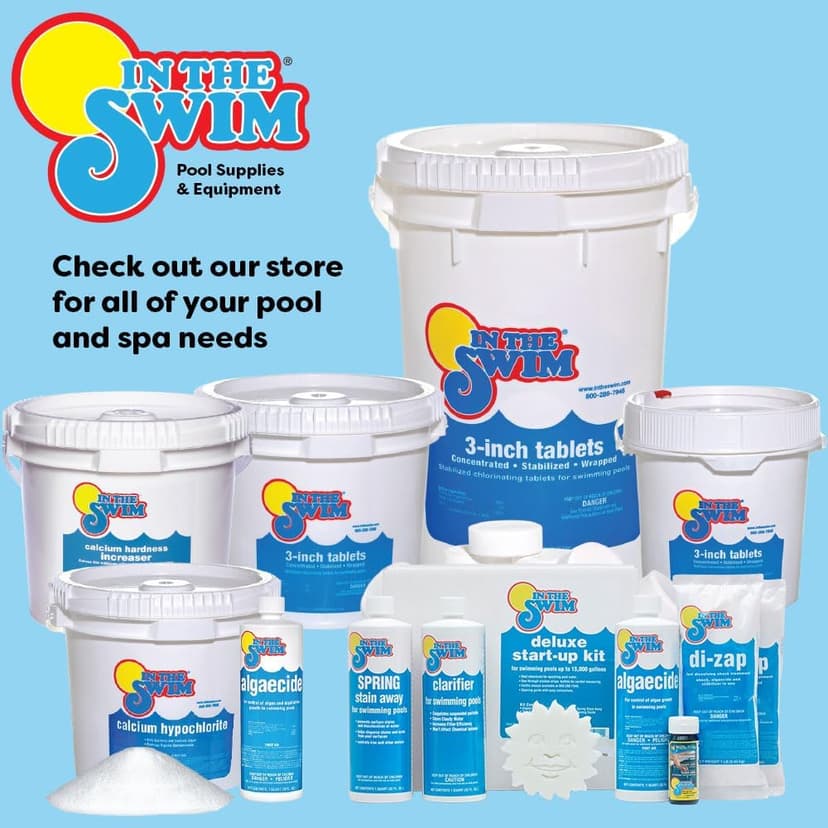 In The Swim Super Algaecide for Above Ground or Inground Swimming Pools – Low Odor, Non-Foaming Preventative for Yellow/Mustard Algae in Swimming Pools - 7.1% Chelated Copper – 1 Quart