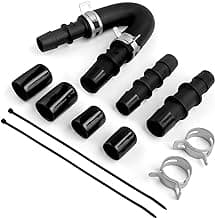 Engine Heater Core Bypass Kit with 5/8" 3/4" Hose,Compatible with GM Chevy Silverados Tahoes Yukons Honda Civic Ford Jeep,Replacement for 626-001,Universal Fit Most Common Leaking Failed Heater Core