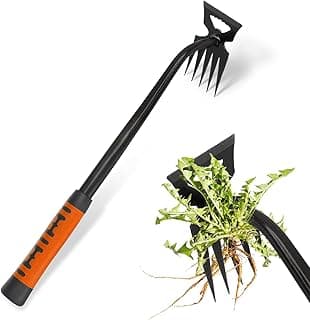 2025 New Weed Remover Tool, Multifunctional Hand Weeder Tool, Portable Garden Weeding Tools, Weeding Artifact Uprooting Weeding Tool for Yard and Garden (5 Tines)