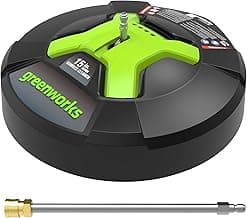 Greenworks 5210902 15" Extension Included Surface Cleaner, Green