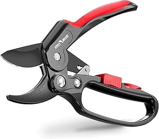 FLORA GUARD Garden Clippers, Professional Ratchet Pruning Shears, Increases Cutting Power 3x, Sharp Gardening Scissors, Cutting Rose, Flower, Hedge, Stem, Tree, Perfect for Weak Hands & Arthritis