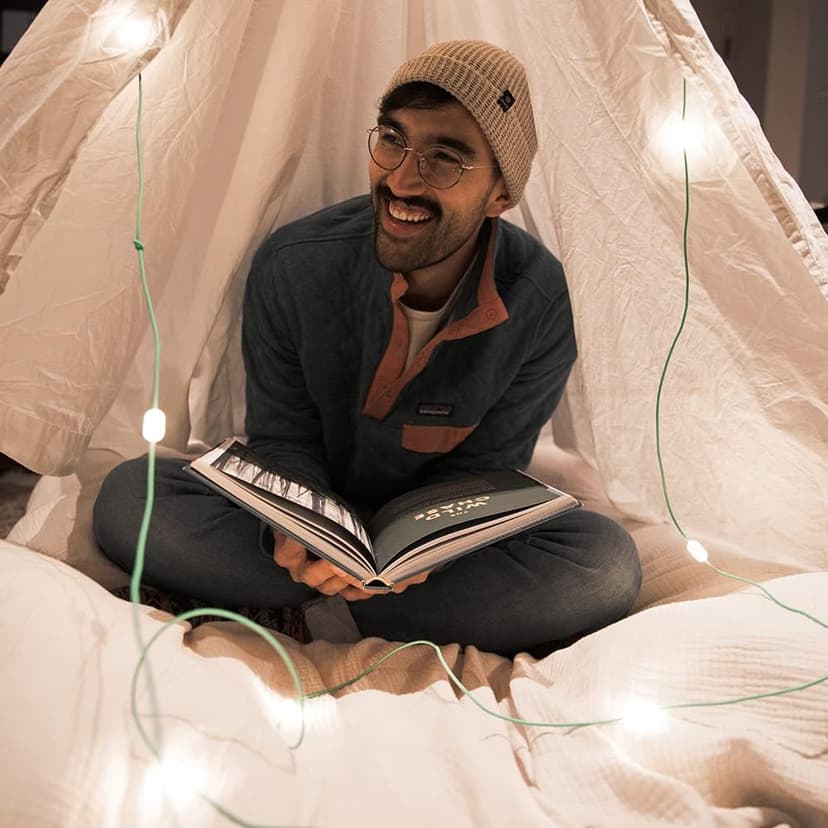 BioLite MPOWERD Luci Solar String Lights + Phone Charger: White 18' Rechargeable via Solar or USB-A, 100 Lumens LEDs, Lasts Up to 20 Hours, Waterproof, Camping, Backyard, and Travel