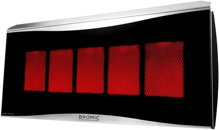 Bromic Heating BH0110003-1 Smart-Heat Platinum 500 Radiant Infrared Patio Heater, Natural Gas, 39800 BTU