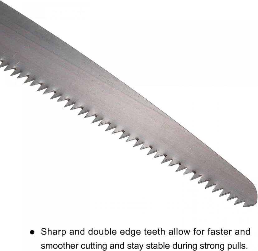 uxcell 10 Inch Pruning Saws, Straight Blade Hand Saw Wood Handle for Camping Garden Wood Tree Branches Trimming