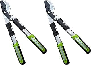 GARDEN GURU Bypass Loppers Tree Trimmer Clipper 3X Cutting Power Gardening Loppers Pruning Shear, Comfort Grip Handles, High Carbon Steel Blade, Heavy Duty Branch Cutter, Cut Thick Branches w Ease (2)