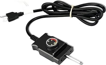 Power Cord for Masterbuilt Smoker Parts Analog Control Plug Dial Knob Temp Thermostat Controller Replacement Heating Element Electric Grill Turkey Fryers