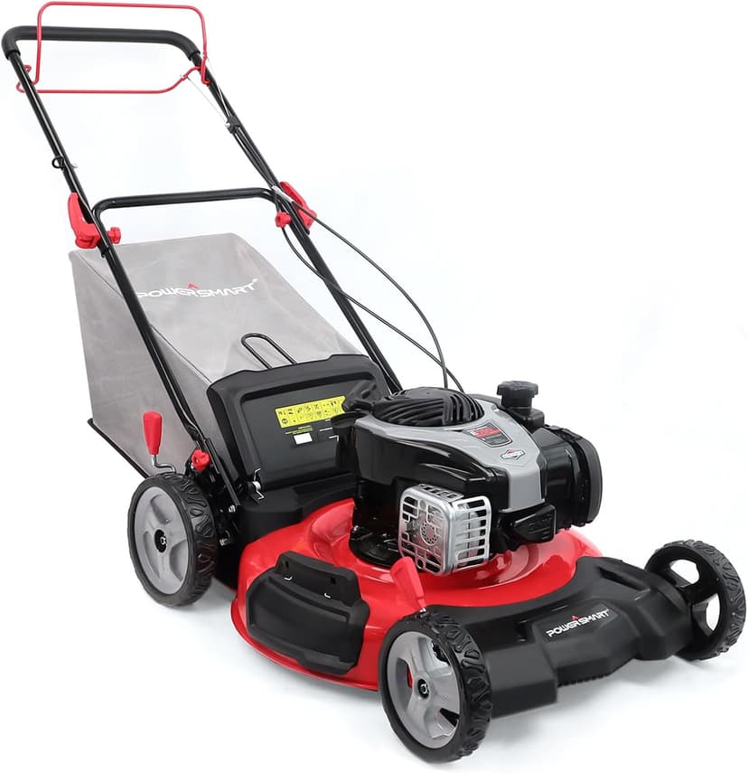 PowerSmart Self Propelled Gas Lawn Mower, 22-inch with 140cc Briggs and Stratton E550 Engine HB8622S