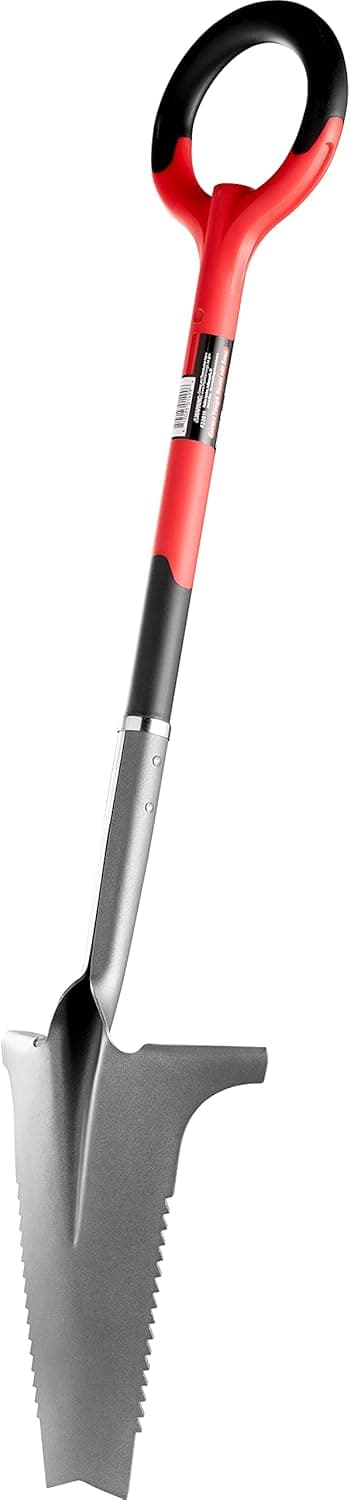 Radius Garden 22011 Root Slayer Shovel, Red & 16211 Root Slayer Soil Knife, Red