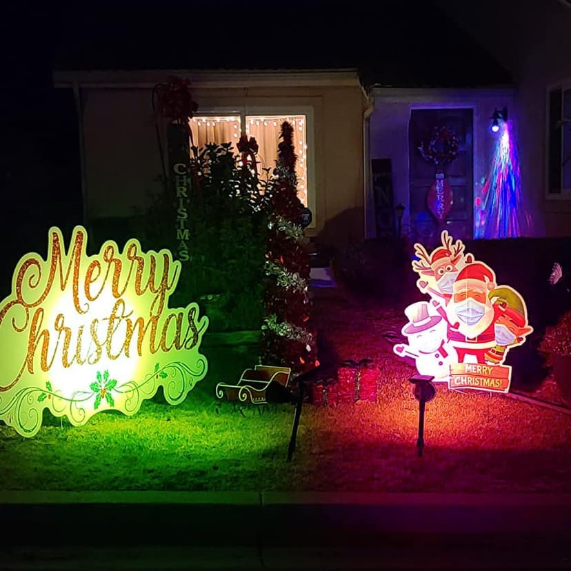 Solar Outdoor Lights, 9 Modes Color Changing 18 LED Solar Spot Lights Outdoor Waterproof Spotlight Landscape Light Solar Powered for Garden Yard Tree Flag Patio Christmas Halloween(2 Pack)