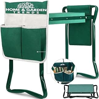 Garden Kneeler and Seat, Foldable Garden Stool Heavy Duty Gardening Bench for Kneeling and Sitting to Prevent Knee & Back Pain, Gardening Gifts for Women, Grandparents, Seniors, Mom & Dad