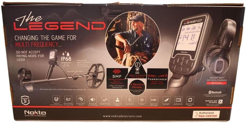 Nokta The Legend Metal Detector, Waterproof Detector for Adults with 12" Coil