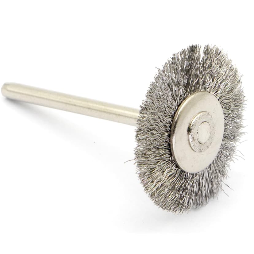 45-Piece Wire Brush Set - Metal Rust Removal, Polishing, Cleaning - Shaft 1/8″ (3mm) - Removes Burrs, Dust, and Oxide Layer - Handles Rough Surfaces - Designed for Industrial and DIY Enthusiasts