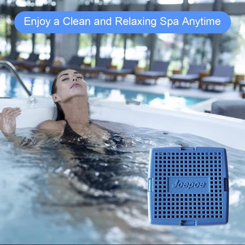 Hot Tub Mineral Cartridge for Sundance Spas with 4 Months Lifetime,Silver Ion Cartridge,Spa Mineral Cartridge Makes Your Spa Water Clean and Clarified(2-Pack,Blue)
