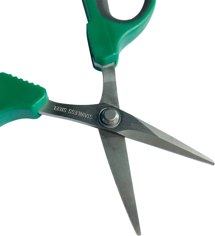 6-Inch Stainless Steel Garden Bonsai Pruning Shears with 40mm Straight Blade Pruners, Anti-Slip Softgrip Micro-Tip Snip