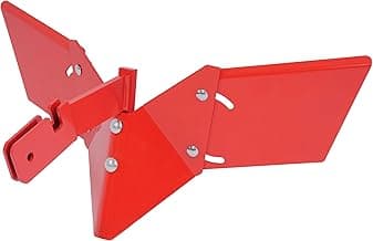 Hiller Furrower Kit for Rear Tine Tiller W/Adjustable Wing Fit for Land Reclamation 3 Kinds Connection Red Steel Replacement for 15683 Hiller-Furrower