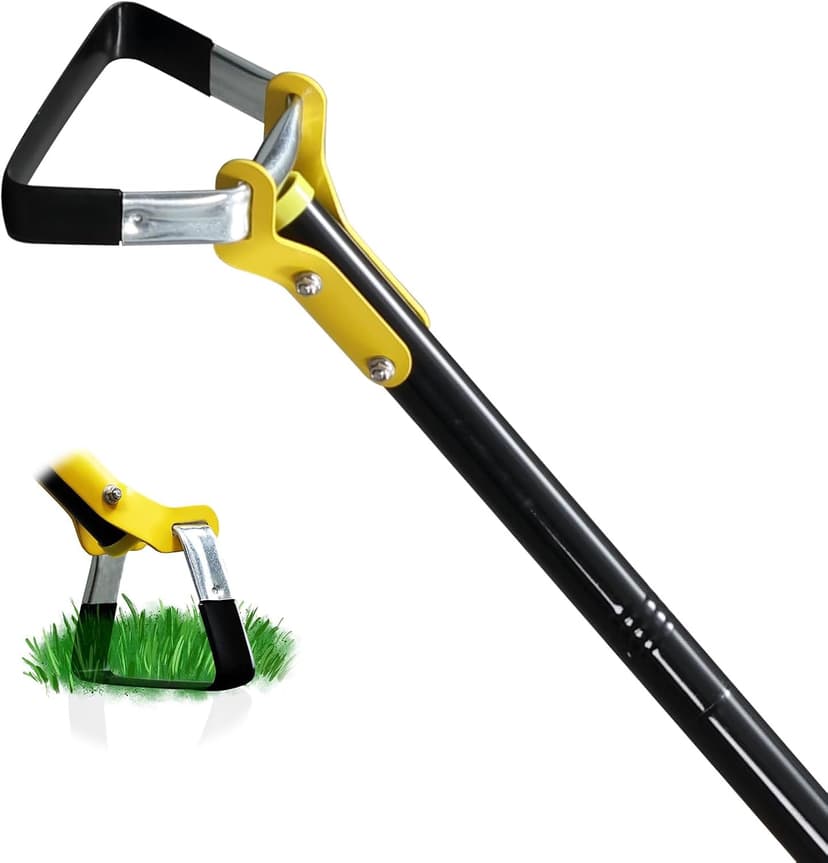 BsBsBest Scuffle Hoe Garden Tool, Stirrup Loop Hoe with 54 Inch Adjustable Long Hand, Great for Weeds in Backyard,Vegetable Garden