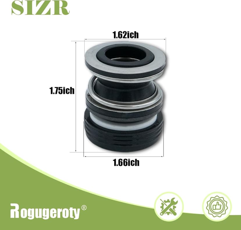 PS-200 5/8" Shaft Seal for Swimming Pool/Spa Pump AS-200 92500150 SPX2700SA (2 Pack)