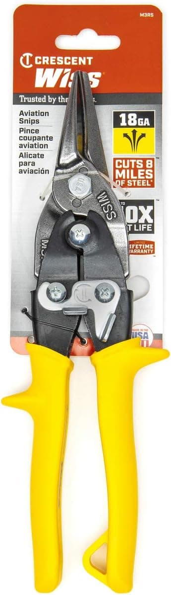 Crescent Wiss 9-3/4 Inch MetalMaster Compound Action Snips - Straight, Left and Right Cut - M3R