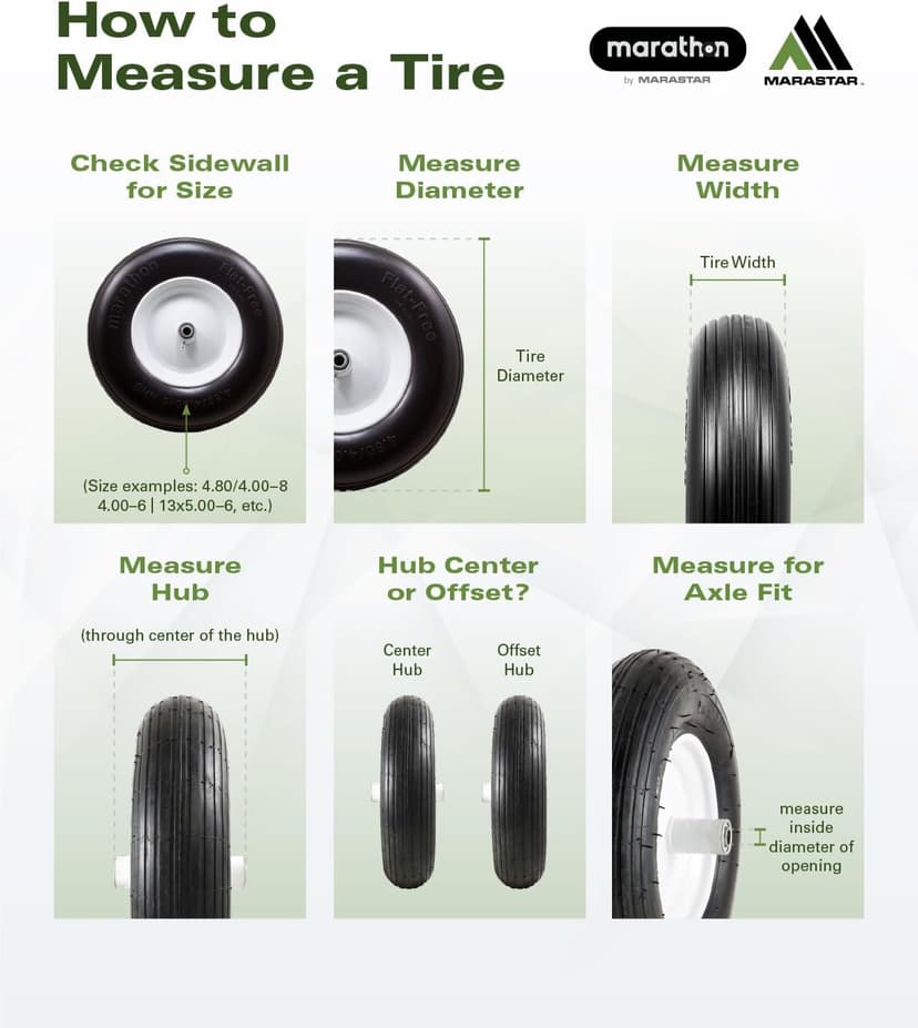 MARASTAR 21446-2PK 15x6.00-6 Tire and Wheel Assembly, Pneumatic Replacement Lawn Mower Front Tires Compatible with Craftsman Riding Lawn Mowers, 2 Pack, Easy Install Assembly