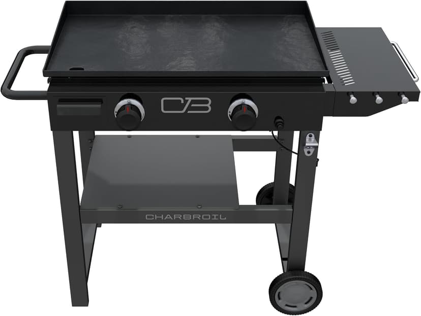 Charbroil 28" Performance Series Propane Gas Griddle with Cart 2 Burner Flat Top Grill, Black - 463459924