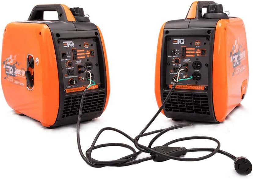 ETQ Tough Quality 2000/3600Watt Portable Generator - Extremely Quiet - CARB Compliant (2000W inverter)