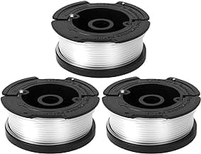 GreatBuddy 3 Pack AF-100 Weed Eater String Compatible with Black Decker Wacker String Trimmer Line, 30ft, 0.065 Inch