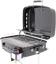 Flame King - YSNHT500 RV Or Trailer Mounted BBQ - Motorhome Gas Grill - 214 Sq Inch Cooking Surface - Adjustable Flame Controller, Black