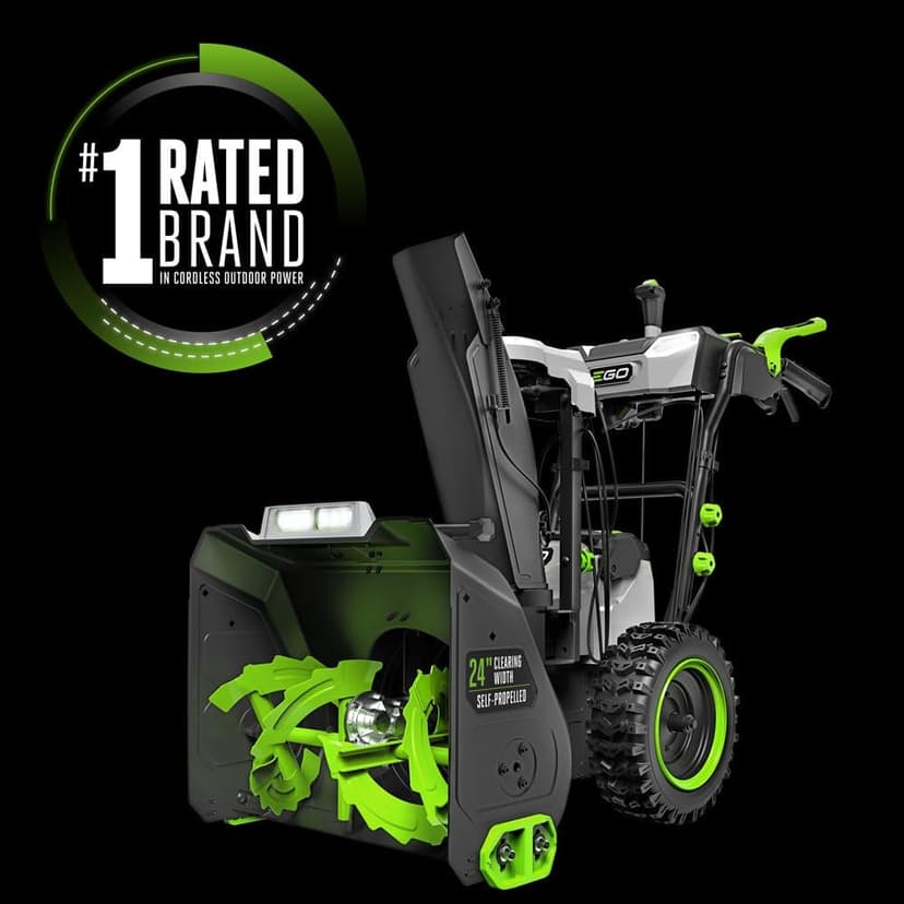EGO SNT2416 56-Volt 24" Self-Propelled 2-Stage XP Snow Blower with Peak Power™, (2) 10.0Ah Batteries and Dual Port Charger Included