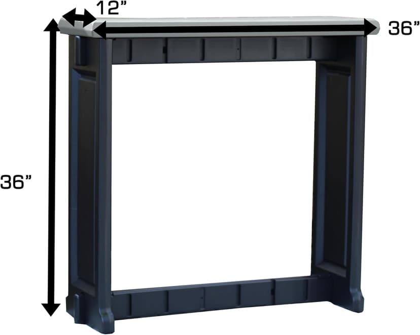 Single Bar Deep Grey Top & Black Base Ideal for Patio Hot Tub Area Backyard Durable WeatherResistant Design Easy Nohardware Assembly Proudly Made in USA