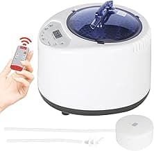 2.6L Sauna Steamer Machine,Portable Steamer for Sauna,Home Sauna Steamer Pot with Touch Button, Timer Display and Remote Control,Steamer Machine for Sauna for Body Relaxation,110V US Plug