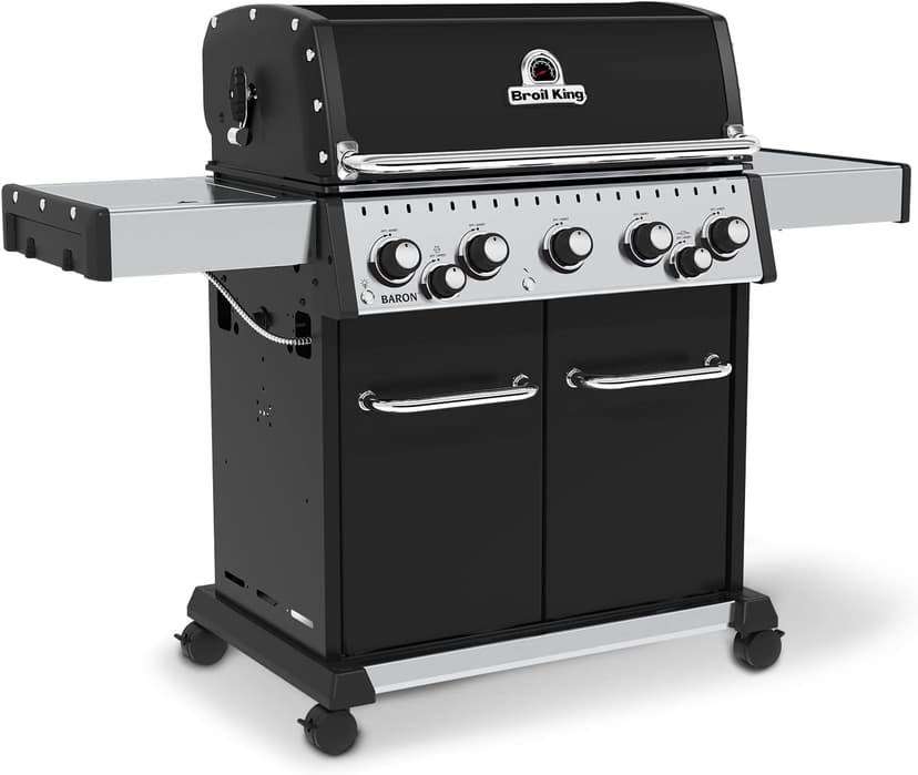 Broil King 876247 Baron 590 Pro, Natural Gas (NG), Stainless Steel, Black