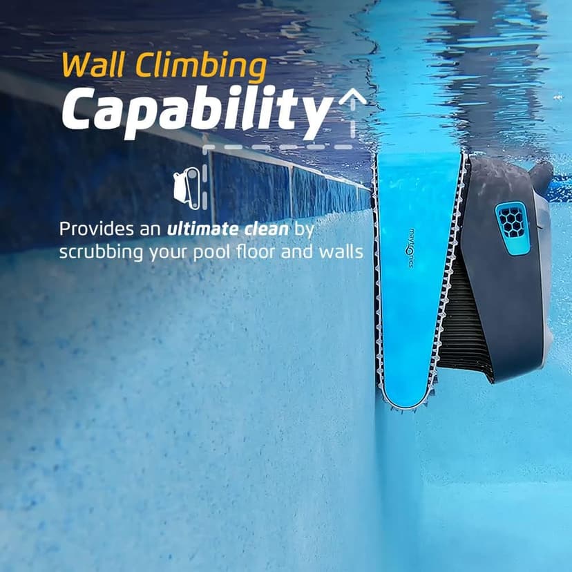 Dolphin Advantage Ultra Automatic Robotic Pool Vacuum Cleaner, Wall Climbing, Waterline Scrubber Brush, Top Load Filter, Ideal for In-Ground Pool Types Upto 50 FT in Length