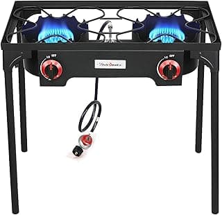 Vivicreate Propane Gas 20 PSIG high pressure regulator outdoor camping camp garden BBQ grill stove burner