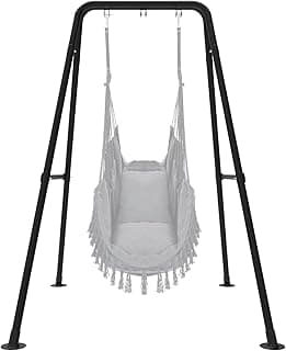 Swing Stand, Hammock Chair Stand Max Load 330lbs, Heavy Duty Hammock Stand,Outdoor or Indoor Hanging Chair Stand only,Hammock Chair not Include